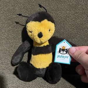 Jellycat Small Bashful Bee NWT black yellow tiny Retired Rare Plush Toy Stuffed